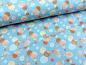 Preview: Baumwolljersey Kleine Kreise Dots Pastell Hellblau